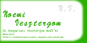 noemi vesztergom business card